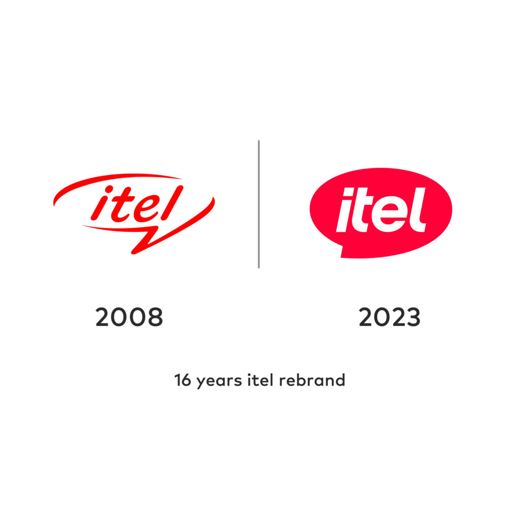 ancien et nouveau logo itel 2008-20023